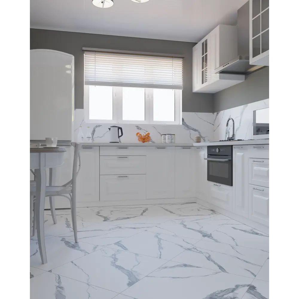 Фото 3 Керамогранит Primavera TP66M24 60x60см 1.44 м² цвет белый/серый, цена за упаковку Фото 3 Керамогранит Primavera TP66M24 60x60см 1.44 м² цвет белый/серый, цена за упаковку