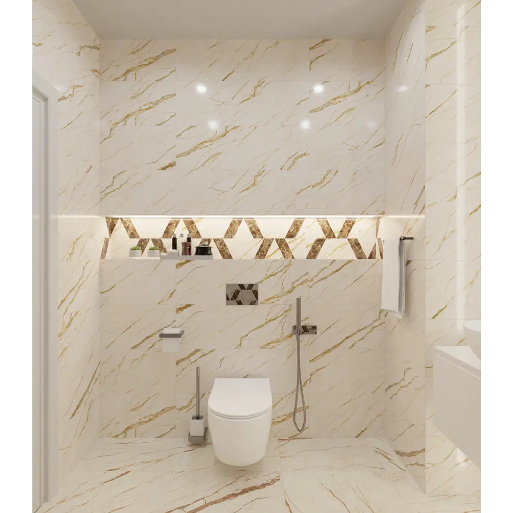 Фото Плитка Керамин CDB00022218 30x90см 1.35 м² цвет бежевый, цена за упаковку
