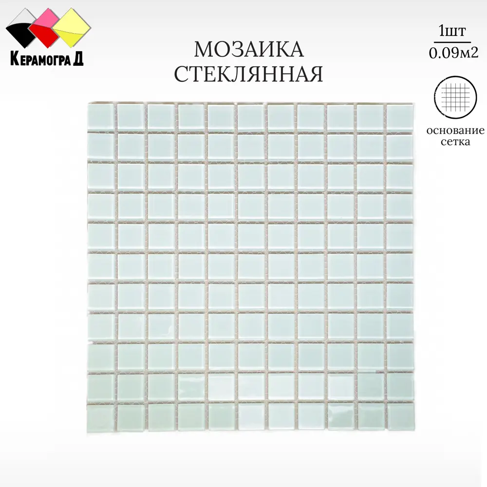 Фото Декоративная мозайка Керамоград FA080 30x30см цвет Белый Фото Декоративная мозайка Керамоград FA080 30x30см цвет Белый