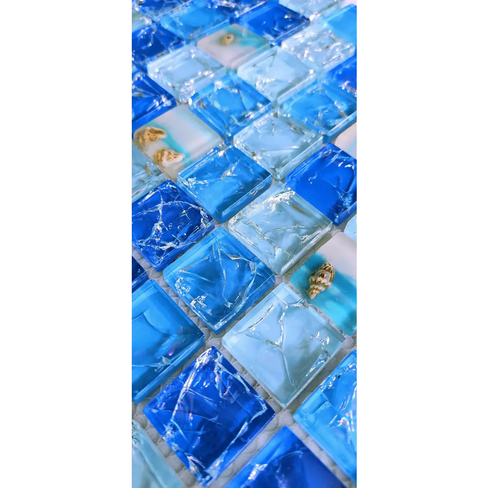 Фото 9 Декоративная мозайка Керамоград SZ022 30x30см цвет Синий Фото 9 Декоративная мозайка Керамоград SZ022 30x30см цвет Синий