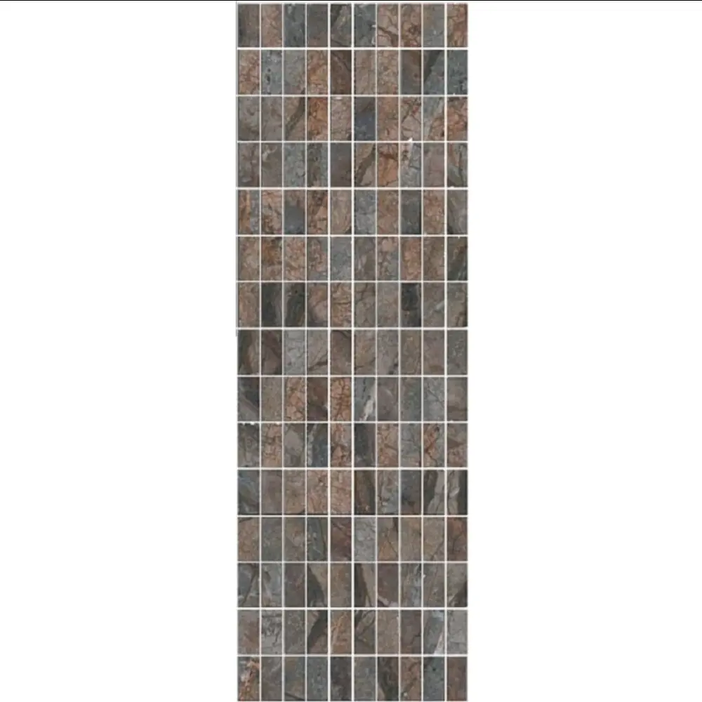Фото Керамический декор Kerama Marazzi Театро коричневый мозаичный глянцевый 25x75