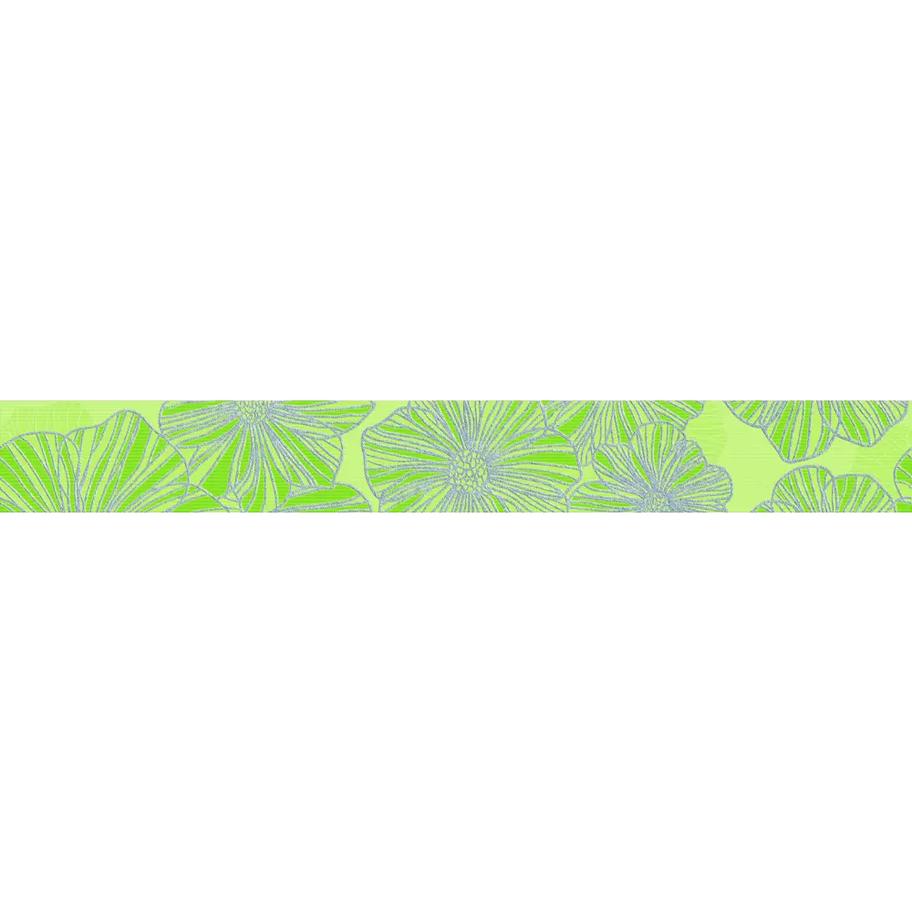Фото Бордюр Kerlife SPLENDIDA VERDE B 6.20x50.50см глянцевый зеленый