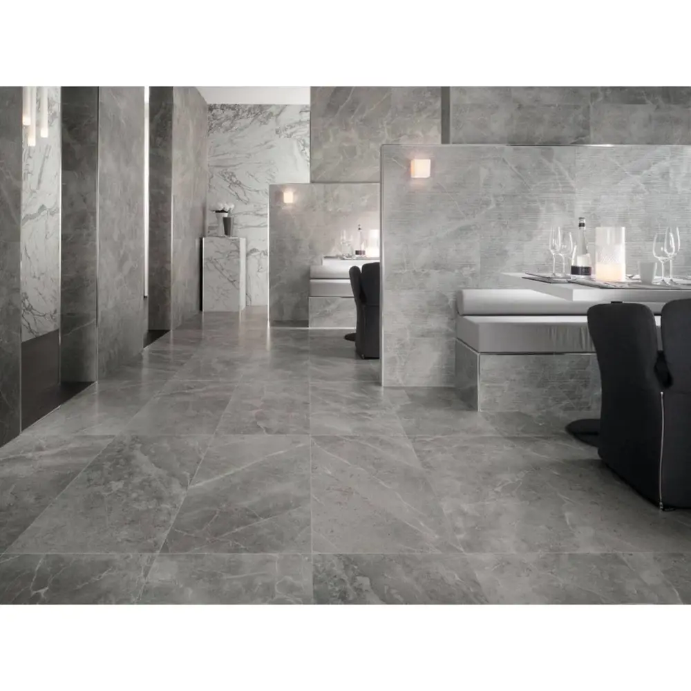 Фото Керамогранит Steppe ceramics Pulpis Grey 60x60см 1.44 м² цвет серый, цена за упаковку Фото Керамогранит Steppe ceramics Pulpis Grey 60x60см 1.44 м² цвет серый, цена за упаковку