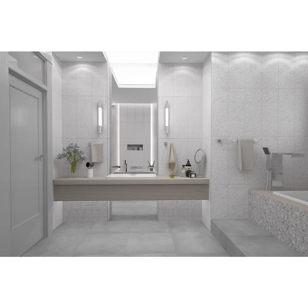 Фото 2 Керамическая плитка Керлайф Alba Terrazzo Bianco 25.1x70.9см 1.25 м² цвет разноцветный, цена за упаковку Фото 2 Керамическая плитка Керлайф Alba Terrazzo Bianco 25.1x70.9см 1.25 м² цвет разноцветный, цена за упаковку