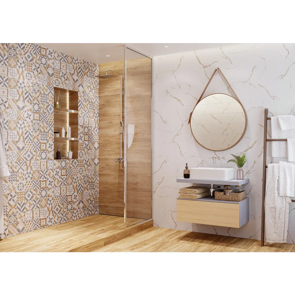 Фото 5 Керамическая плитка Global tile Marmaris gt GT129VG 25x50см 1.375 м2 цвет белый, цена за упаковку Фото 5 Керамическая плитка Global tile Marmaris gt GT129VG 25x50см 1.375 м2 цвет белый, цена за упаковку
