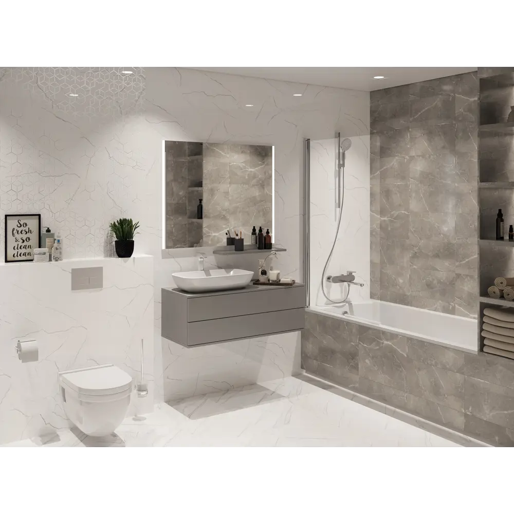Фото 2 Керамическая плитка Global tile Siluet gt GT121VG 25x50см 1.375 м2 цвет белый, цена за упаковку Фото 2 Керамическая плитка Global tile Siluet gt GT121VG 25x50см 1.375 м2 цвет белый, цена за упаковку