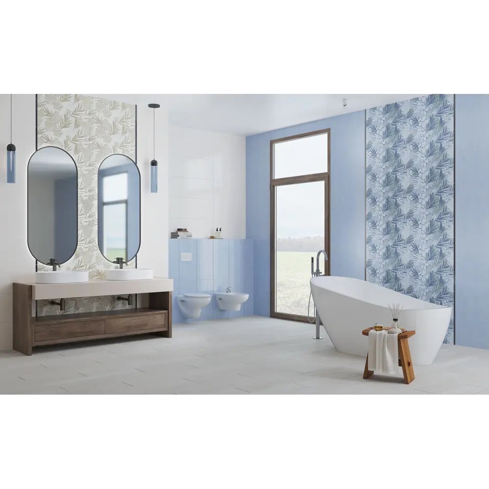Фото 2 Декор Kerlife 32 Colores fiori celeste décor глазурованный 34.5x6.3см цвет бежевый Фото 2 Декор Kerlife 32 Colores fiori celeste décor глазурованный 34.5x6.3см цвет бежевый