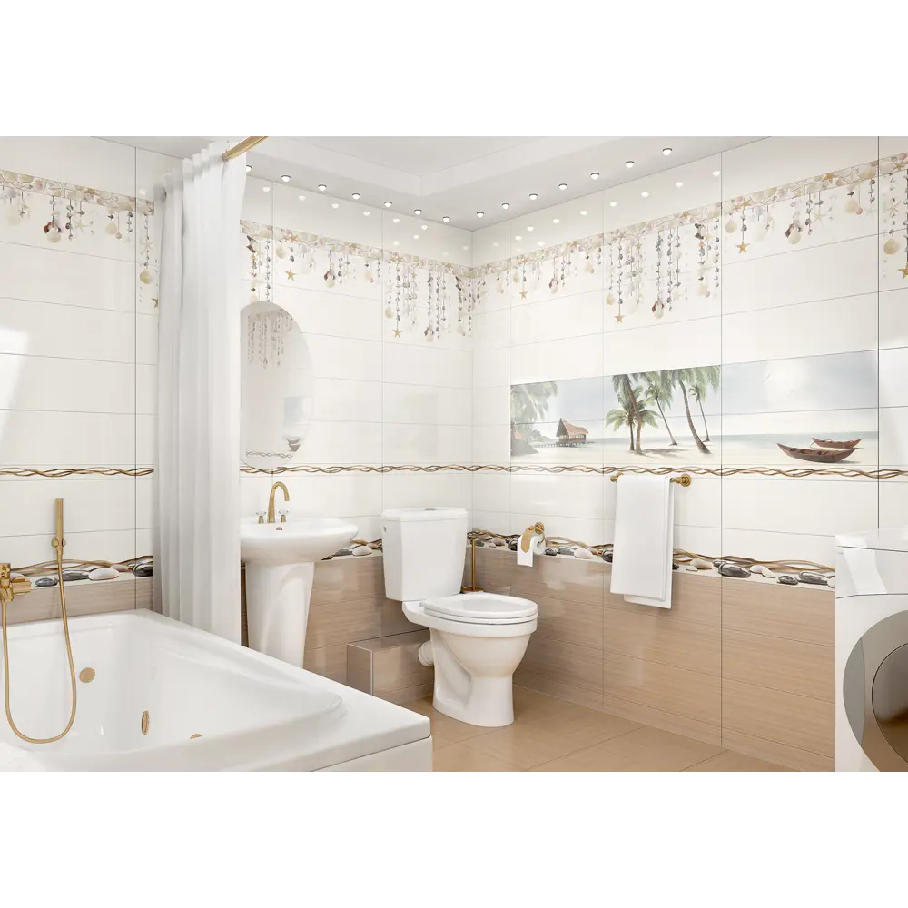 Фото Керамическая плитка Alma Ceramica Ailand PWA11ALD4 40x60см гладкий разноцветный Фото Керамическая плитка Alma Ceramica Ailand PWA11ALD4 40x60см гладкий разноцветный