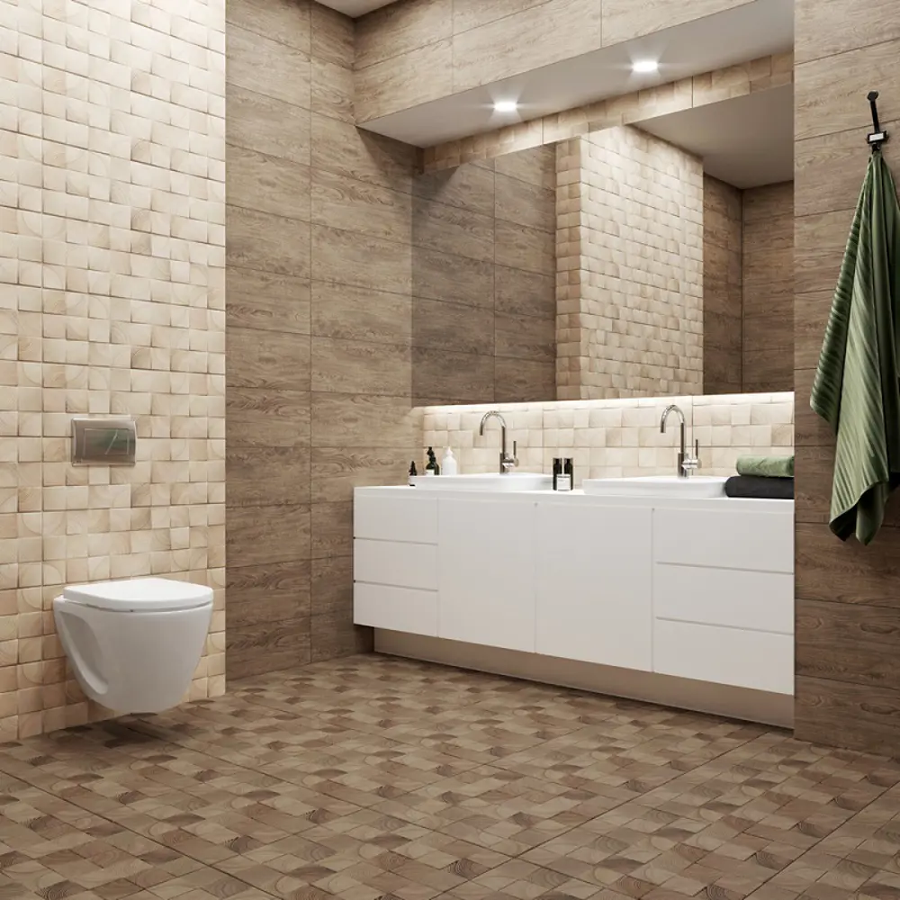 Фото 2 Керамическая плитка Керамин Шиен CDB00019389 25x75см 1.69 м² цвет бежевый Фото 2 Керамическая плитка Керамин Шиен CDB00019389 25x75см 1.69 м² цвет бежевый