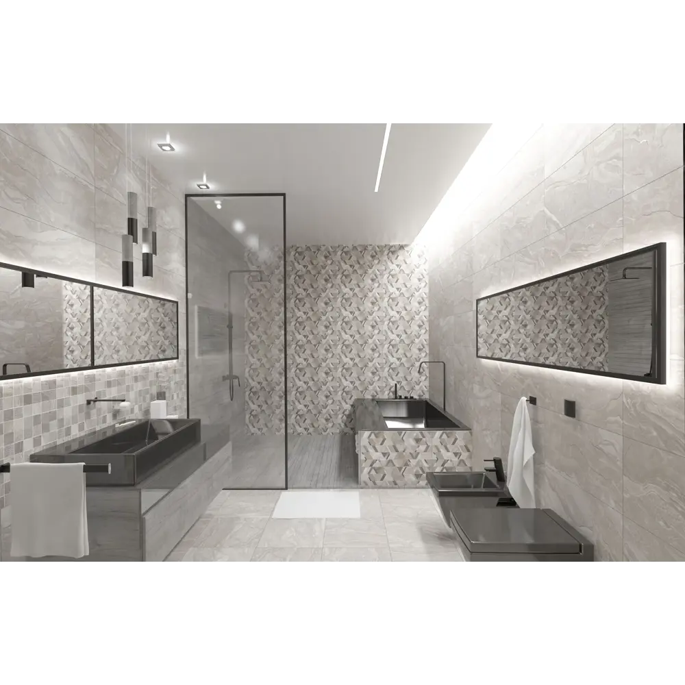 Фото 2 Мозаика Kerlife Torino Ice Mosaic 30x30см цвет серый