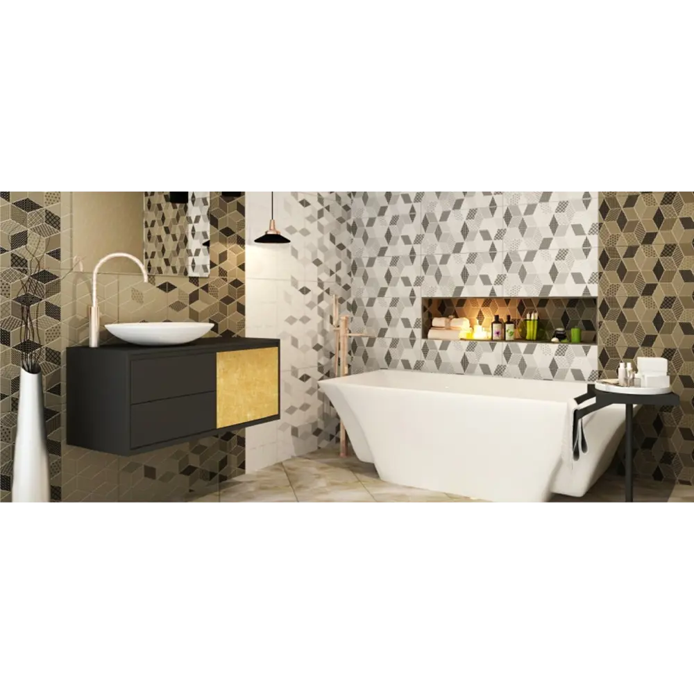 Фото 2 Керамическая плитка Керамин Тренд 9 CDB00013511 30x60см 1.98 м² цвет белый, цена за упаковку Фото 2 Керамическая плитка Керамин Тренд 9 CDB00013511 30x60см 1.98 м² цвет белый, цена за упаковку