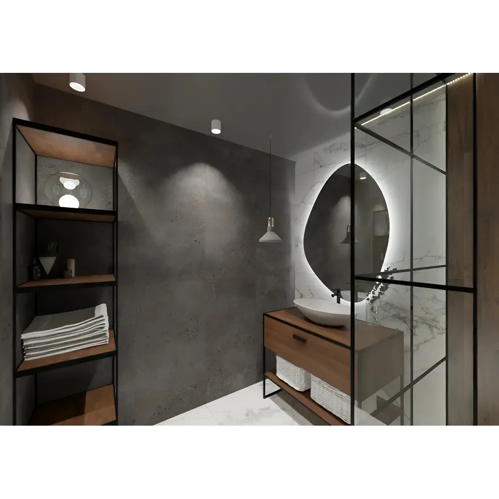 Фото Керамогранит Idalgo ID9094b102MR 60x120см 2.16 м² цвет темно-серый, цена за упаковку Фото Керамогранит Idalgo ID9094b102MR 60x120см 2.16 м² цвет темно-серый, цена за упаковку