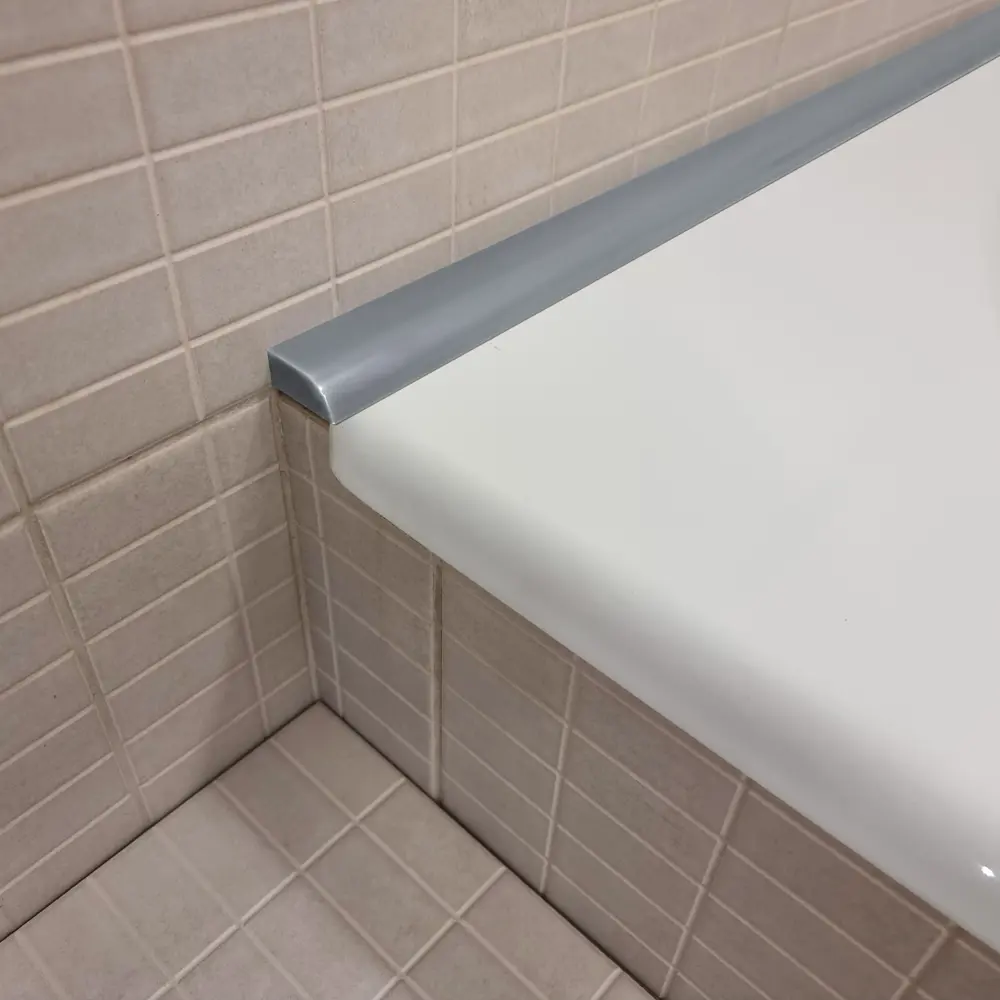 Фото 4 Плинтус Бордюр Акриловый для Ванной Комнаты Пару Палок Бетон R12 12x20x1800 Фото 4 Плинтус Бордюр Акриловый для Ванной Комнаты Пару Палок Бетон R12 12x20x1800