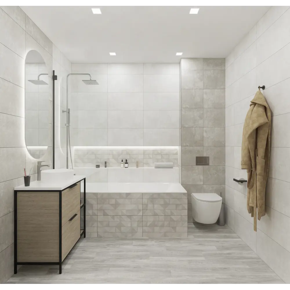 Фото 6 Керамическая плитка Global tile Quarto_gt GT213VG 30x60см 1.62 м² цвет серый, цена за упаковку Фото 6 Керамическая плитка Global tile Quarto_gt GT213VG 30x60см 1.62 м² цвет серый, цена за упаковку