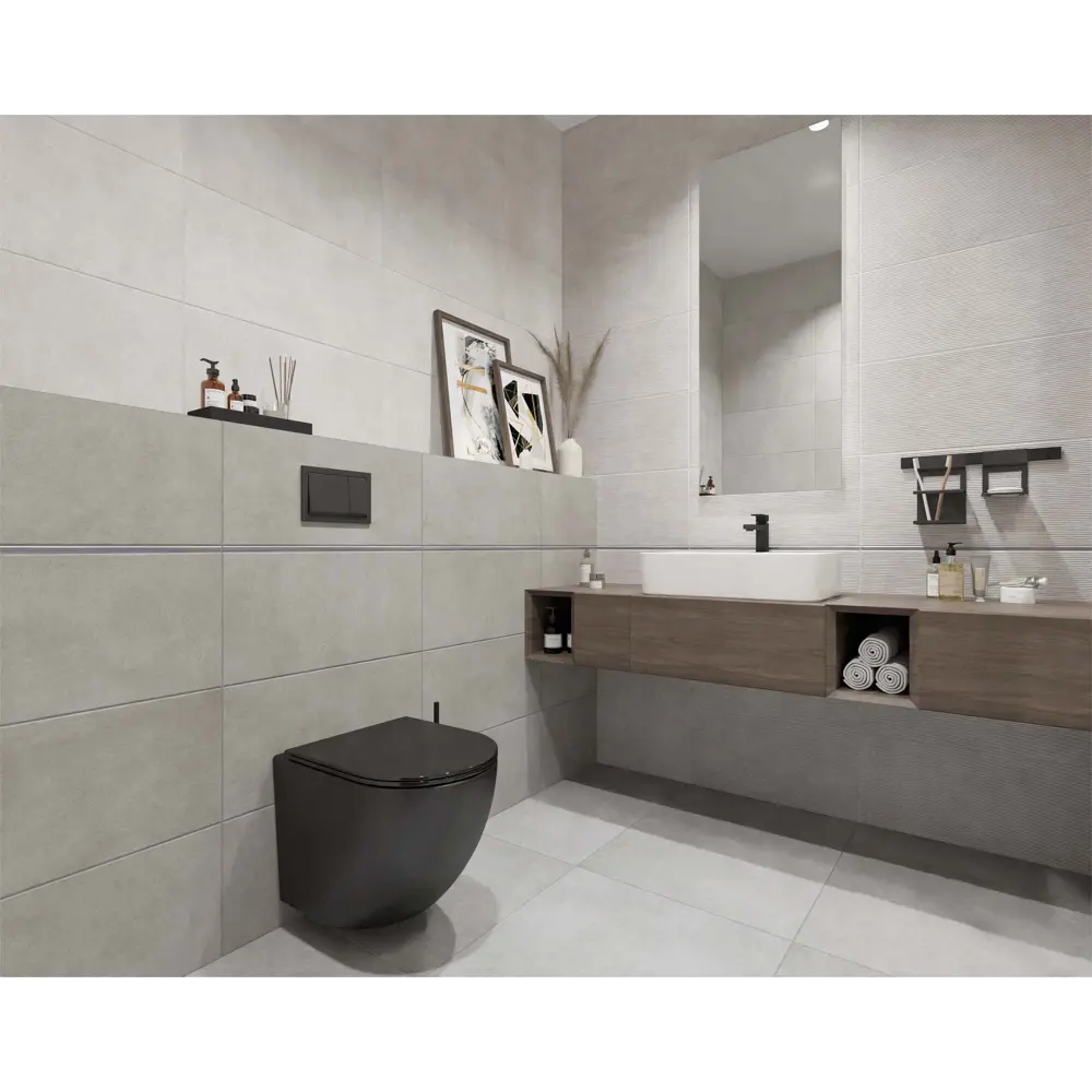 Фото 9 Керамическая плитка Global tile Urban gt универ GT152VG 30x60см 1.62 м² цвет светло-серый, цена за упаковку Фото 9 Керамическая плитка Global tile Urban gt универ GT152VG 30x60см 1.62 м² цвет светло-серый, цена за упаковку