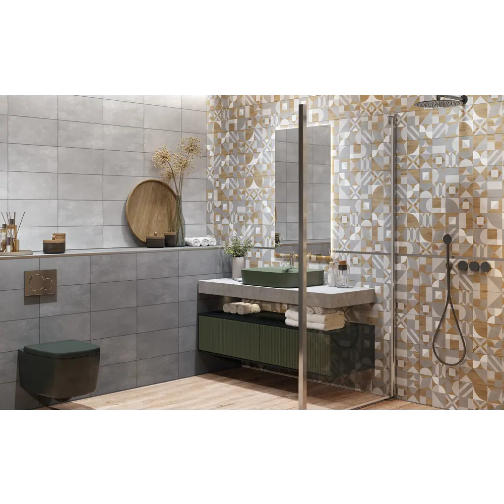 Фото 5 Керамическая плитка Global tile Vision 9VI0164M 27x40см цвет светло-серый Фото 5 Керамическая плитка Global tile Vision 9VI0164M 27x40см цвет светло-серый