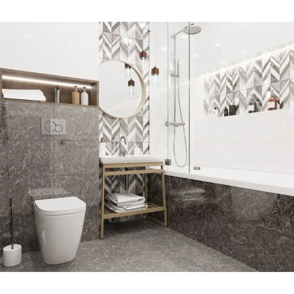 Фото 3 Керамическая плитка Тянь-шань 44887 30x60см 1.44 м² цвет серый, цена за упаковку Фото 3 Керамическая плитка Тянь-шань 44887 30x60см 1.44 м² цвет серый, цена за упаковку