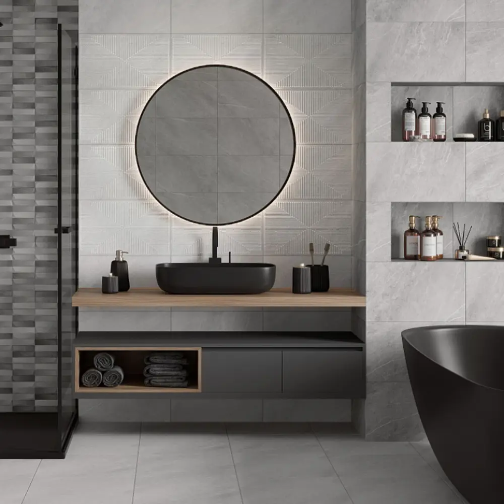 Фото 5 Керамическая плитка Gracia ceramica 30x50_mat 10100001400 30x50см 1.2 м² цвет темно-серый с прожилками, цена за упаковку Фото 5 Керамическая плитка Gracia ceramica 30x50_mat 10100001400 30x50см 1.2 м² цвет темно-серый с прожилками, цена за упаковку