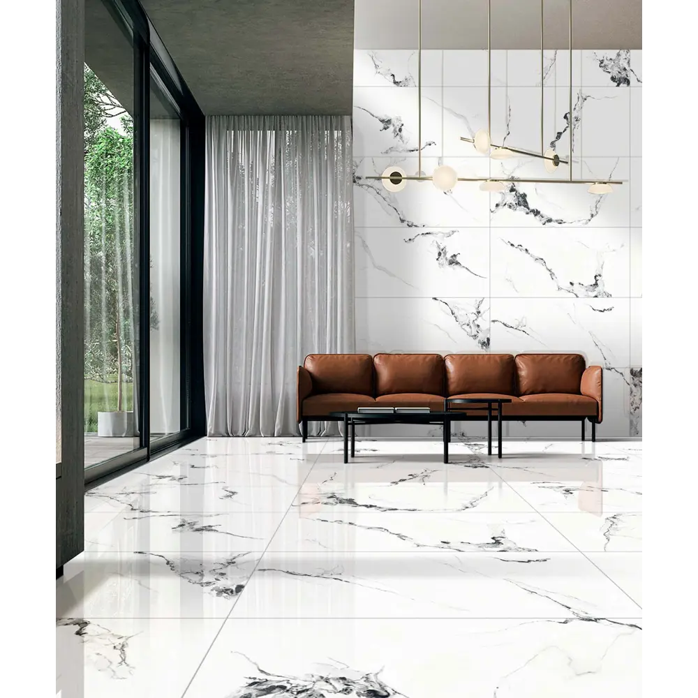 Фото 2 Керамогранит A-ceramica G1011 17255 60x120см 1.44 м² цвет белый с черным Фото 2 Керамогранит A-ceramica G1011 17255 60x120см 1.44 м² цвет белый с черным