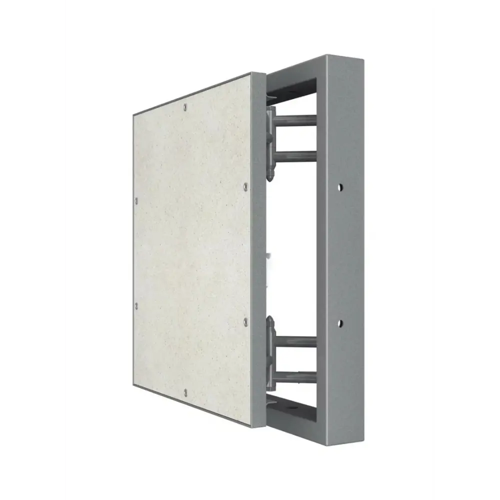 Фото Люк ревизионный Evecs D4040 ceramo steel сталь с покрытием цвет серый 40x40см Фото Люк ревизионный Evecs D4040 ceramo steel сталь с покрытием цвет серый 40x40см