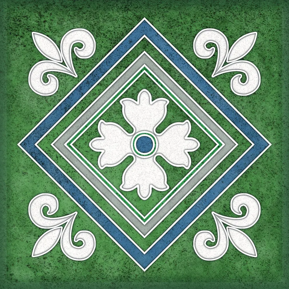 Фото Плитка Kerlife Smalto Плитка Smalto Decor 2 Verde 15x15см 0.9 м² цвет Verde, цена за упаковку Фото Плитка Kerlife Smalto Плитка Smalto Decor 2 Verde 15x15см 0.9 м² цвет Verde, цена за упаковку