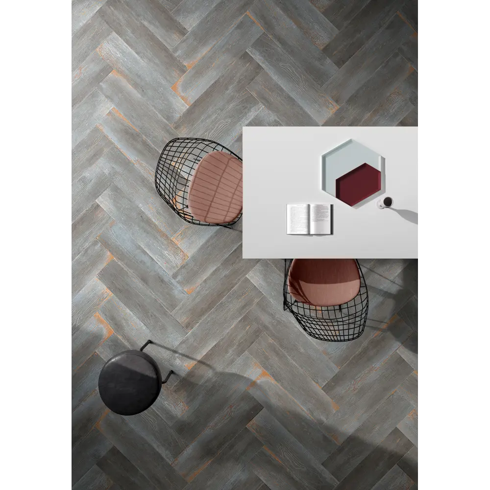 Фото Керамогранит Vitra Rusticwood 80x20x0.8 см MR Черный 1.76 м² цвет черный, цена за упаковку