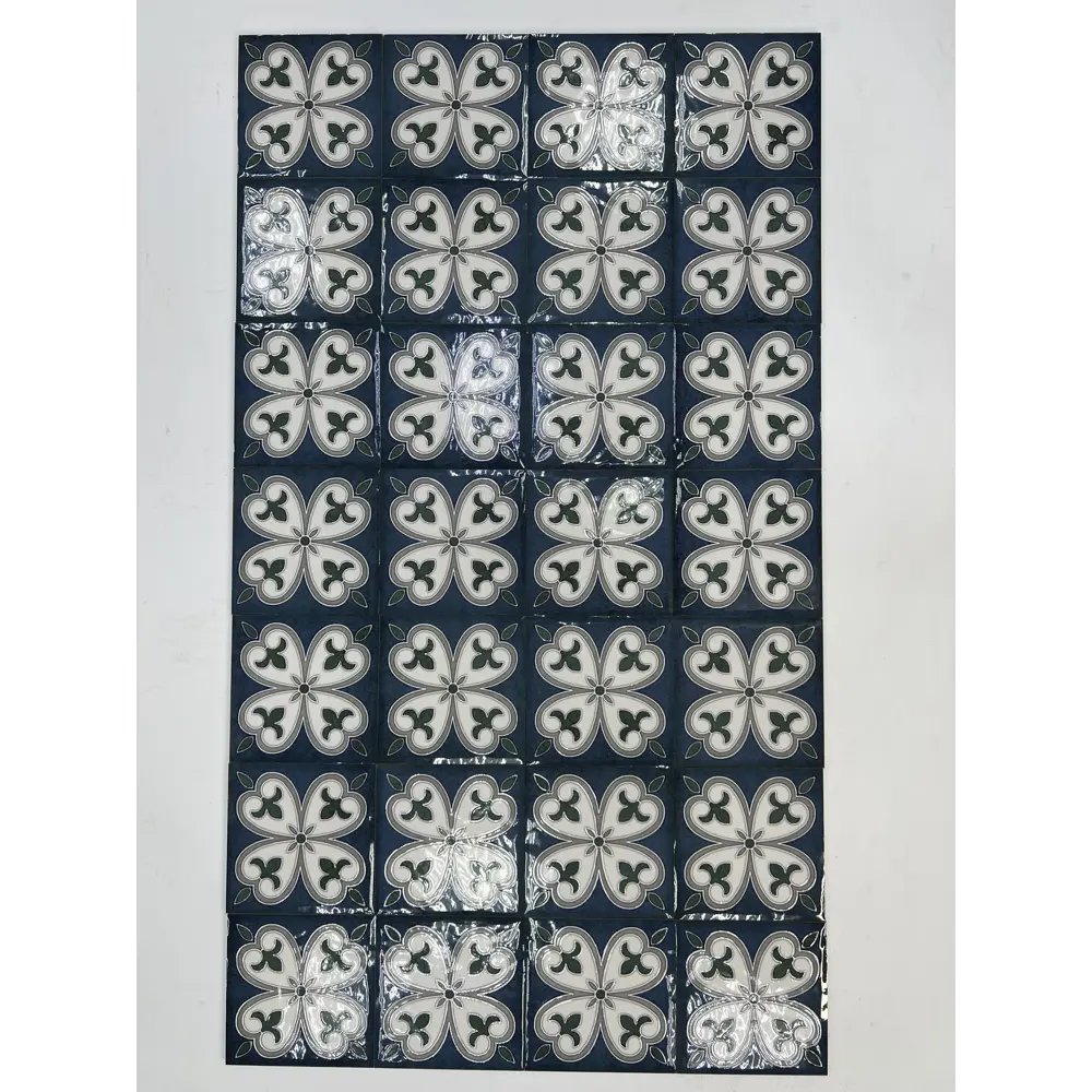 Фото 2 Керамическая плитка Керлайф Smalto Decor 4 Blu 15x15см 0.9 м² цвет синий, цена за упаковку Фото 2 Керамическая плитка Керлайф Smalto Decor 4 Blu 15x15см 0.9 м² цвет синий, цена за упаковку