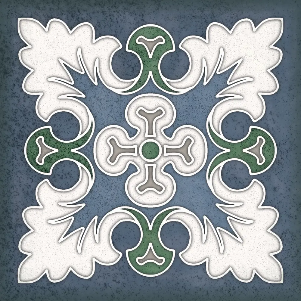 Фото Керамическая плитка Керлайф Smalto Decor 1 Blu 15x15см 0.9 м² цвет синий, цена за упаковку Фото Керамическая плитка Керлайф Smalto Decor 1 Blu 15x15см 0.9 м² цвет синий, цена за упаковку