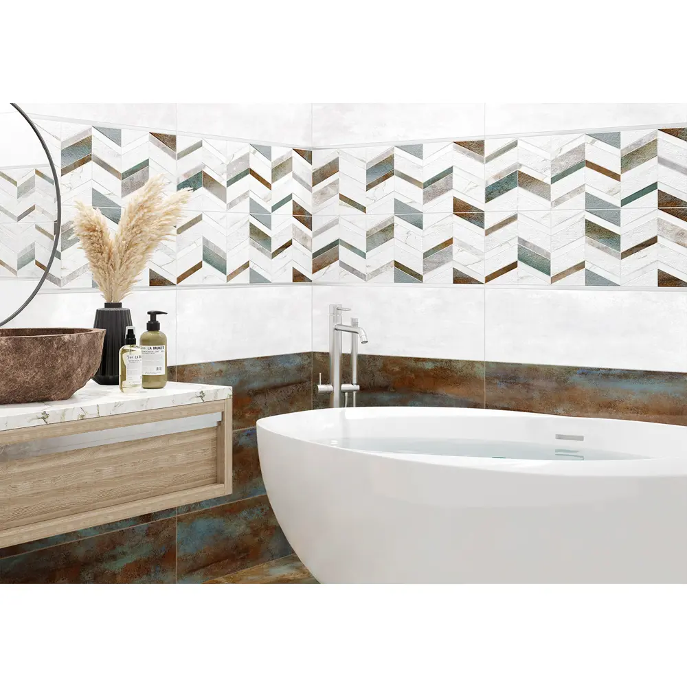 Фото 6 Керамическая плитка Alma Ceramica Oxide TWU12OXD17R x74см гладкий разноцветный, цена за упаковку Фото 6 Керамическая плитка Alma Ceramica Oxide TWU12OXD17R x74см гладкий разноцветный, цена за упаковку