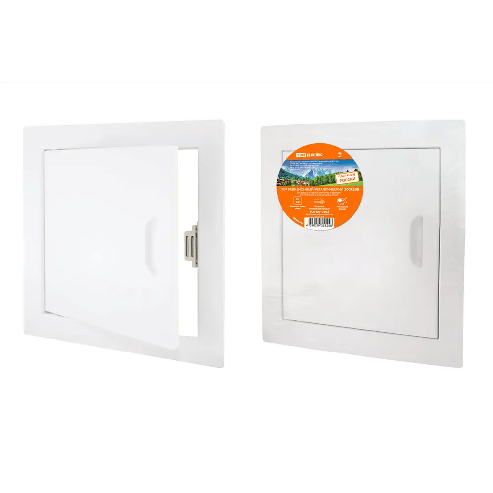 Фото Люк ревизионный Tdm electric 200x200 SQ1807-0403 сталь 200x200 белый Фото Люк ревизионный Tdm electric 200x200 SQ1807-0403 сталь 200x200 белый