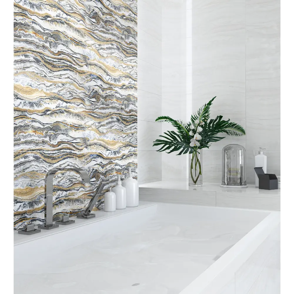 Фото 2 Декор Eletto ceramica 587842002ekb 24.2x70см цвет коричневый, бежевый Фото 2 Декор Eletto ceramica 587842002ekb 24.2x70см цвет коричневый, бежевый