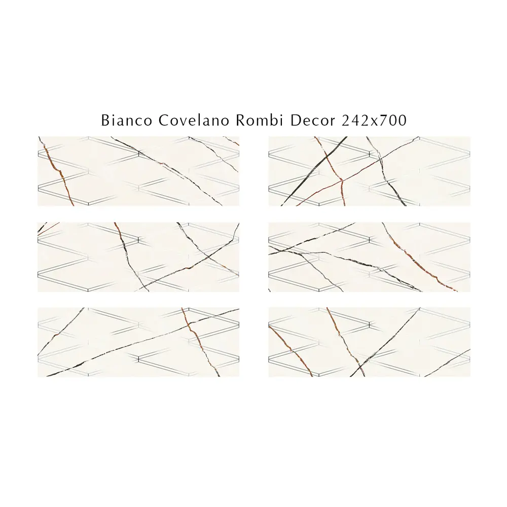 Фото 3 Декор плиточный настенный Eletto ceramica Bianco covelano 588122001prm 24.2x70см цвет белый Фото 3 Декор плиточный настенный Eletto ceramica Bianco covelano 588122001prm 24.2x70см цвет белый