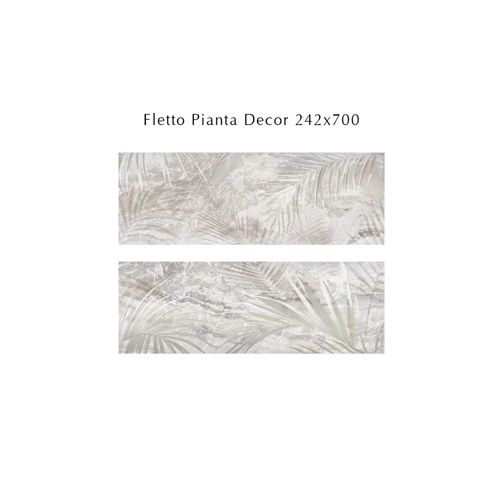 Фото 3 Декор плиточный настенный Eletto ceramica Fletto pianta 588502001prm 24.2x70см цвет серый Фото 3 Декор плиточный настенный Eletto ceramica Fletto pianta 588502001prm 24.2x70см цвет серый