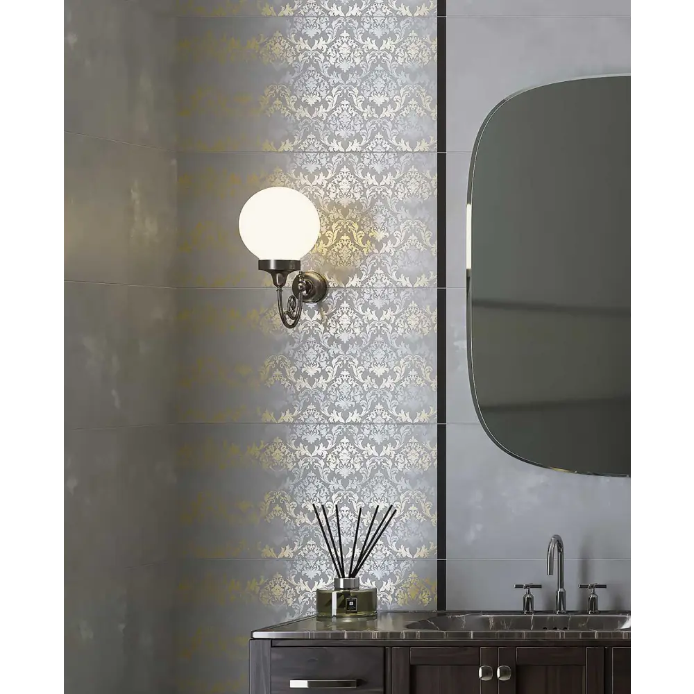 Фото Декор настенный Kerlife Luce 1234prm 31.5x63см цвет серый/серебристый Фото Декор настенный Kerlife Luce 1234prm 31.5x63см цвет серый/серебристый