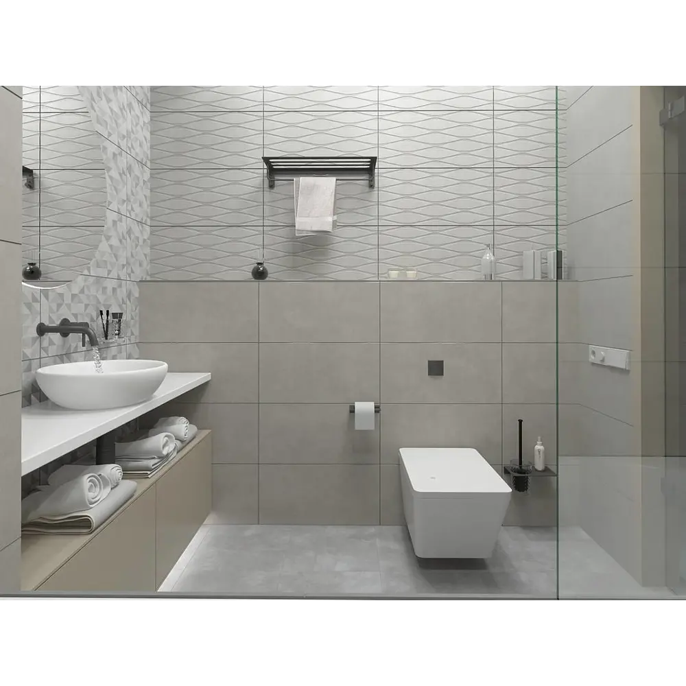 Фото 2 Настенная плитка Kerlife Roma grigio 1322prm 31.5x63см цвет темно-серый, цена за упаковку Фото 2 Настенная плитка Kerlife Roma grigio 1322prm 31.5x63см цвет темно-серый, цена за упаковку