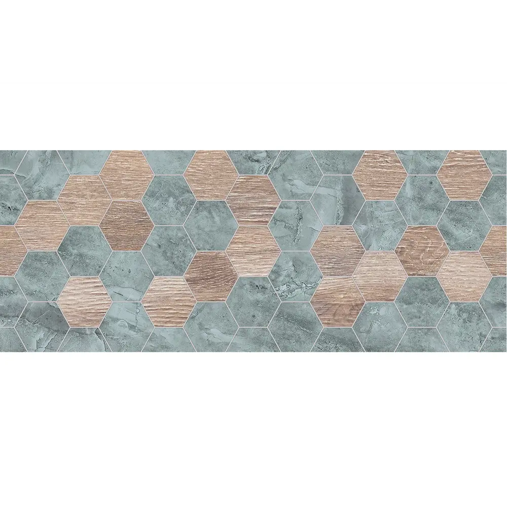 Фото 3 Настенная плитка Azori Calacatta ivory forma 509561101ekb 20.1x50.5см цвет зеленый, коричневый, цена за упаковку Фото 3 Настенная плитка Azori Calacatta ivory forma 509561101ekb 20.1x50.5см цвет зеленый, коричневый, цена за упаковку