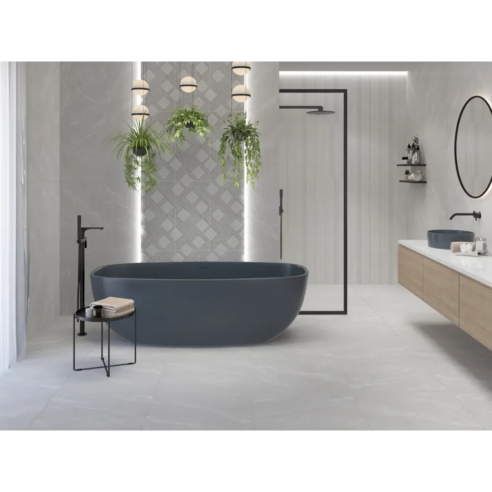 Фото Керамогранит Azori Hygge 848213101ekb 60x60см цвет белый, цена за упаковку Фото Керамогранит Azori Hygge 848213101ekb 60x60см цвет белый, цена за упаковку