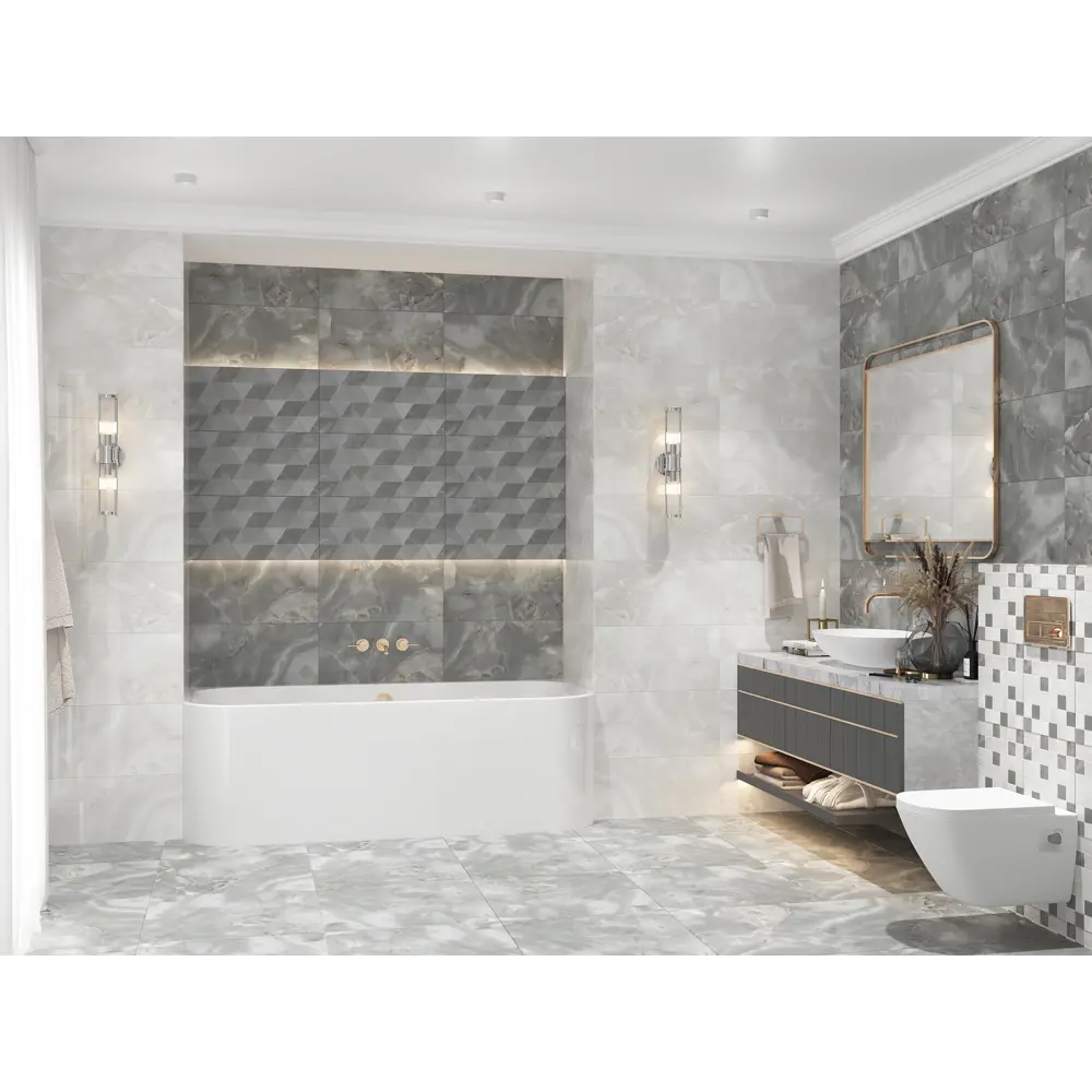 Фото Керамогранит Azori Opale 848913101ekb 60x60см цвет серый Фото Керамогранит Azori Opale 848913101ekb 60x60см цвет серый