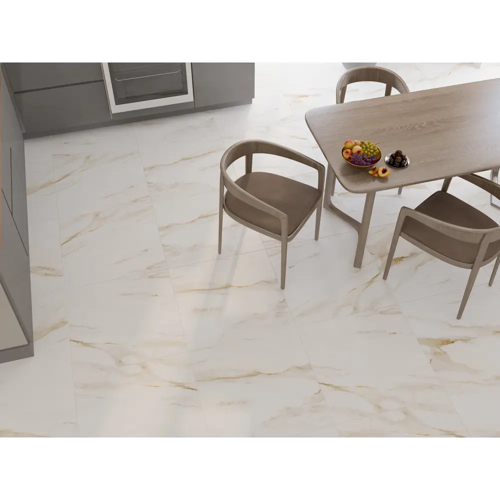 Фото Керамогранит Azori Calacatta royal 847913101ekb 60x60см цвет бежевый, цена за упаковку Фото Керамогранит Azori Calacatta royal 847913101ekb 60x60см цвет бежевый, цена за упаковку
