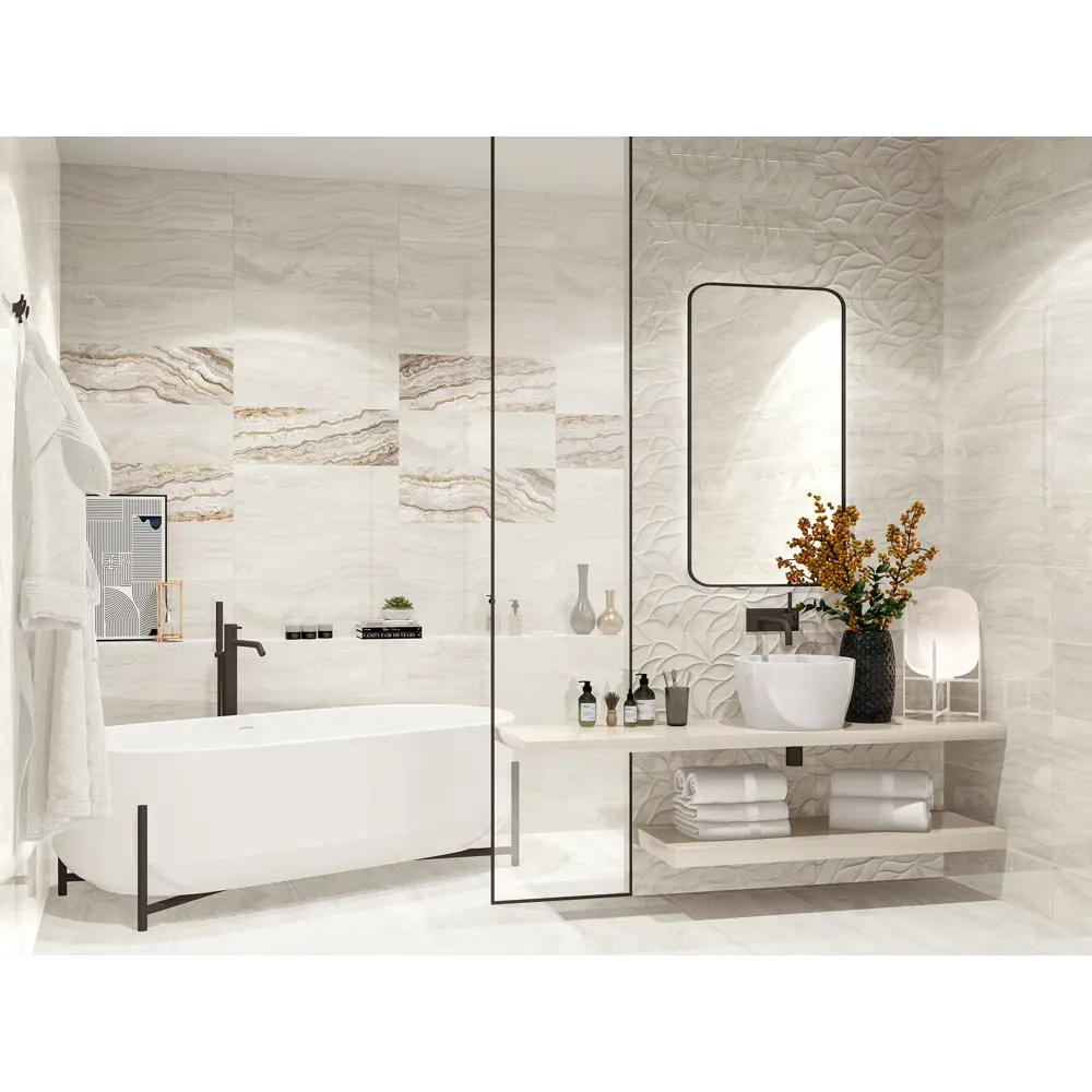 Фото 2 Настенная плитка Eletto ceramica Gala 508371101ekb 24.2x70см цвет серый, цена за упаковку Фото 2 Настенная плитка Eletto ceramica Gala 508371101ekb 24.2x70см цвет серый, цена за упаковку