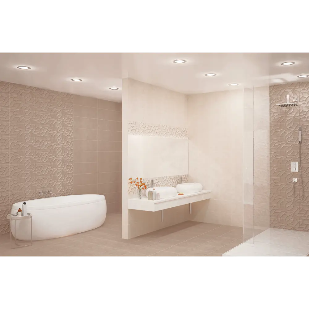 Фото Настенная плитка Eletto ceramica Odense 506161202ekb 24.2x70см цвет бежевый, цена за упаковку Фото Настенная плитка Eletto ceramica Odense 506161202ekb 24.2x70см цвет бежевый, цена за упаковку