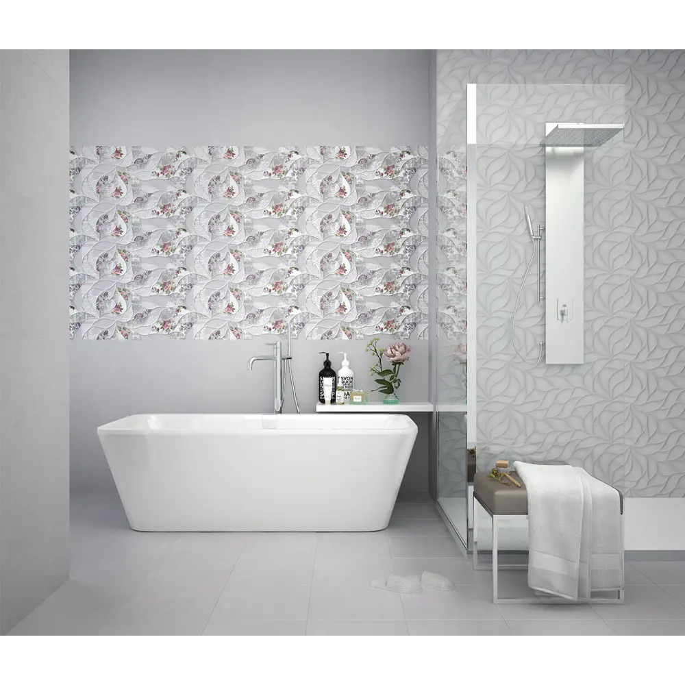 Фото Настенная плитка Eletto ceramica Malwiya 506961101ekb 24.2x70см цвет серый, цена за упаковку Фото Настенная плитка Eletto ceramica Malwiya 506961101ekb 24.2x70см цвет серый, цена за упаковку