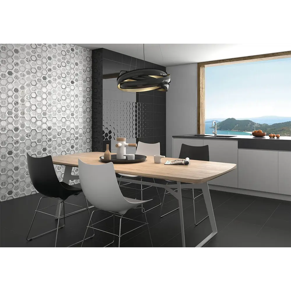 Фото Керамическая плитка Granito Soft Geom blackekb 20x60см цвет черный, цена за упаковку Фото Керамическая плитка Granito Soft Geom blackekb 20x60см цвет черный, цена за упаковку