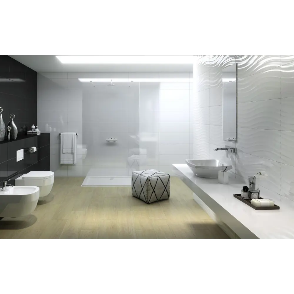 Фото Керамическая плитка Granito FLAT Blanco Mateekb 25x70см цвет белый Фото Керамическая плитка Granito FLAT Blanco Mateekb 25x70см цвет белый