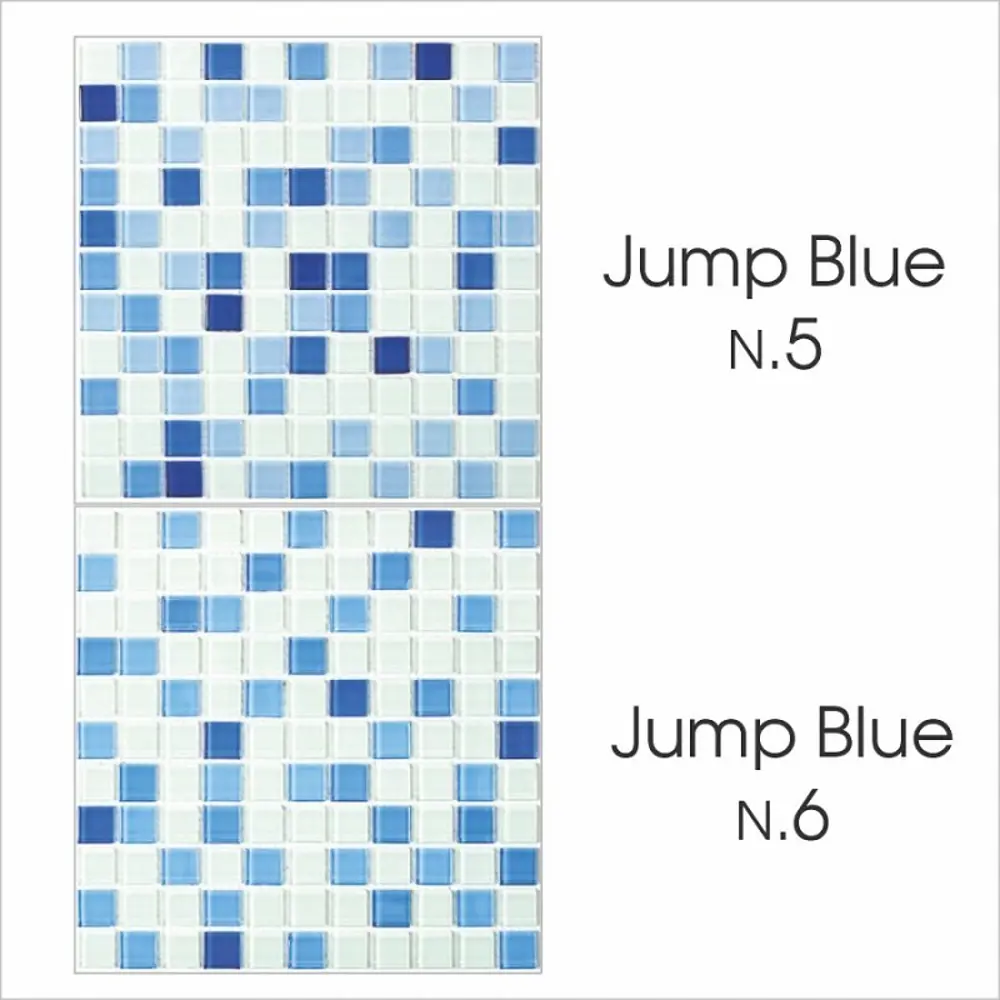 Фото 3 Декоративная мозаика Granito U00005563 Jump Blue №1-8 комплект из 8шт.ekb 30x30см цвет Синий Фото 3 Декоративная мозаика Granito U00005563 Jump Blue №1-8 комплект из 8шт.ekb 30x30см цвет Синий