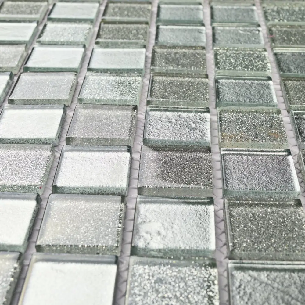 Фото 2 Декоративная мозаика Bonaparte Shine silver 30x30см цвет Серый/серебристый Фото 2 Декоративная мозаика Bonaparte Shine silver 30x30см цвет Серый/серебристый
