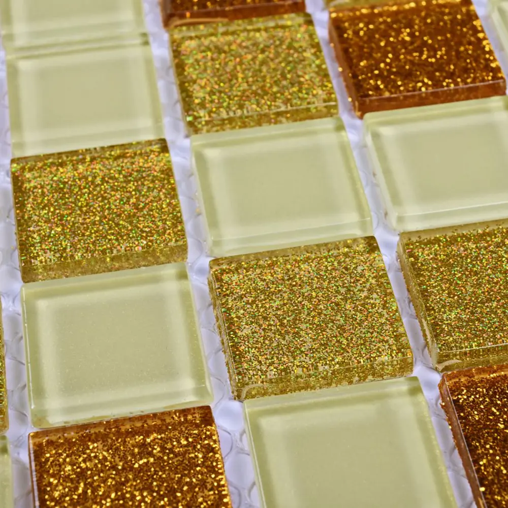 Фото 2 Декоративная мозаика Bonaparte Shine gold 30x30см цвет Жёлтый/золотой Фото 2 Декоративная мозаика Bonaparte Shine gold 30x30см цвет Жёлтый/золотой
