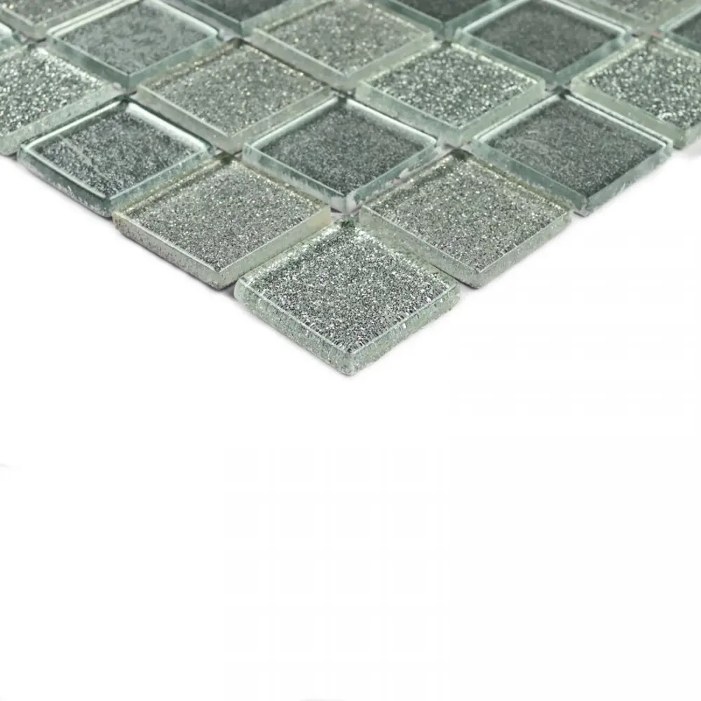 Фото 3 Декоративная мозаика Bonaparte Shine silver 30x30см цвет Серый/серебристый Фото 3 Декоративная мозаика Bonaparte Shine silver 30x30см цвет Серый/серебристый
