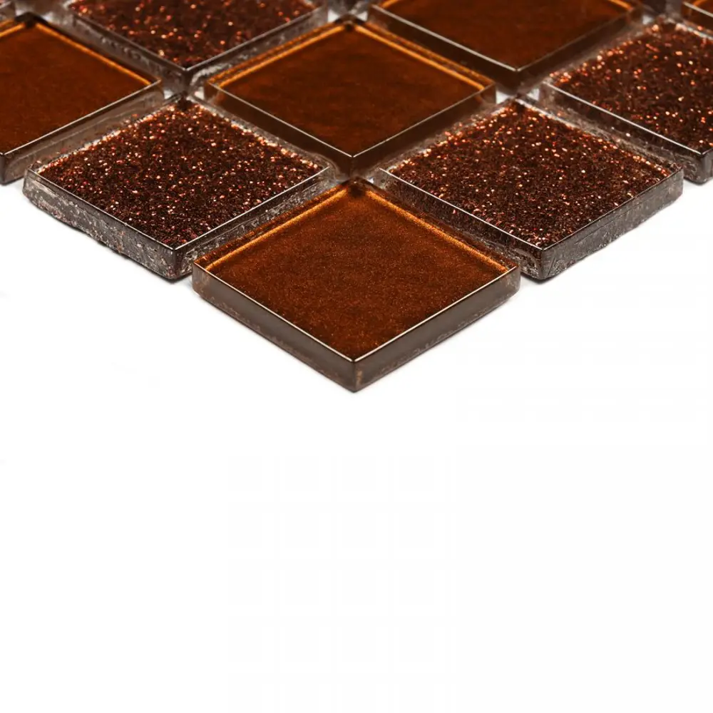 Фото 3 Декоративная мозаика Bonaparte Shine brown 30x30см цвет Коричневый Фото 3 Декоративная мозаика Bonaparte Shine brown 30x30см цвет Коричневый