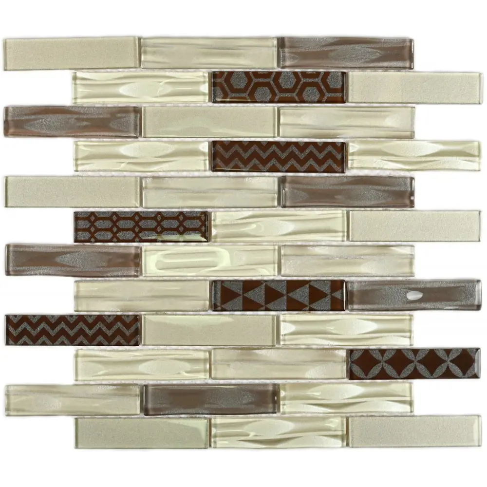 Фото Декоративная мозаика Bonaparte Optima brown 30x30см цвет Коричневый
